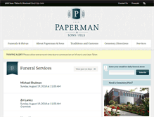 Tablet Screenshot of paperman.com